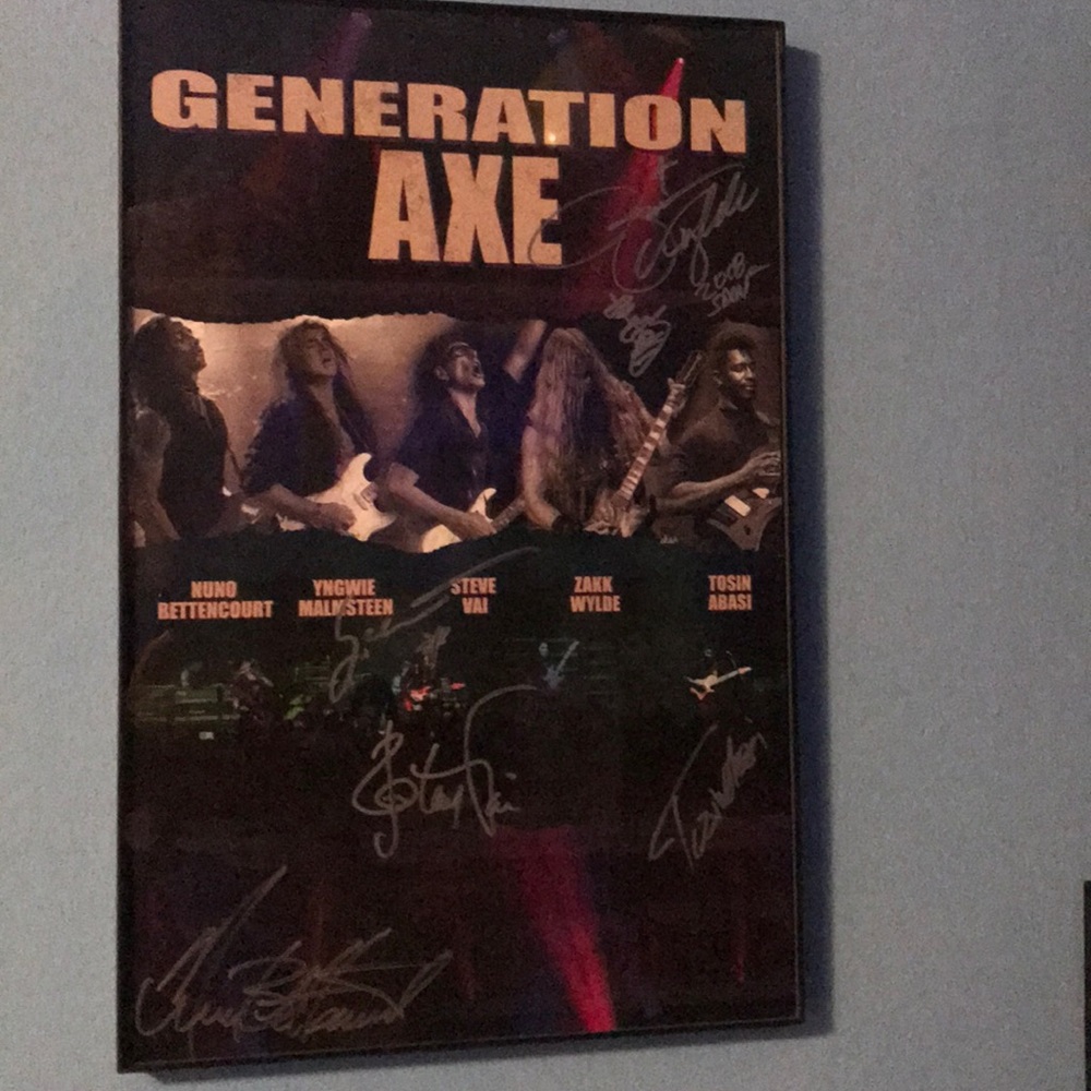 Generation axe signed poster
